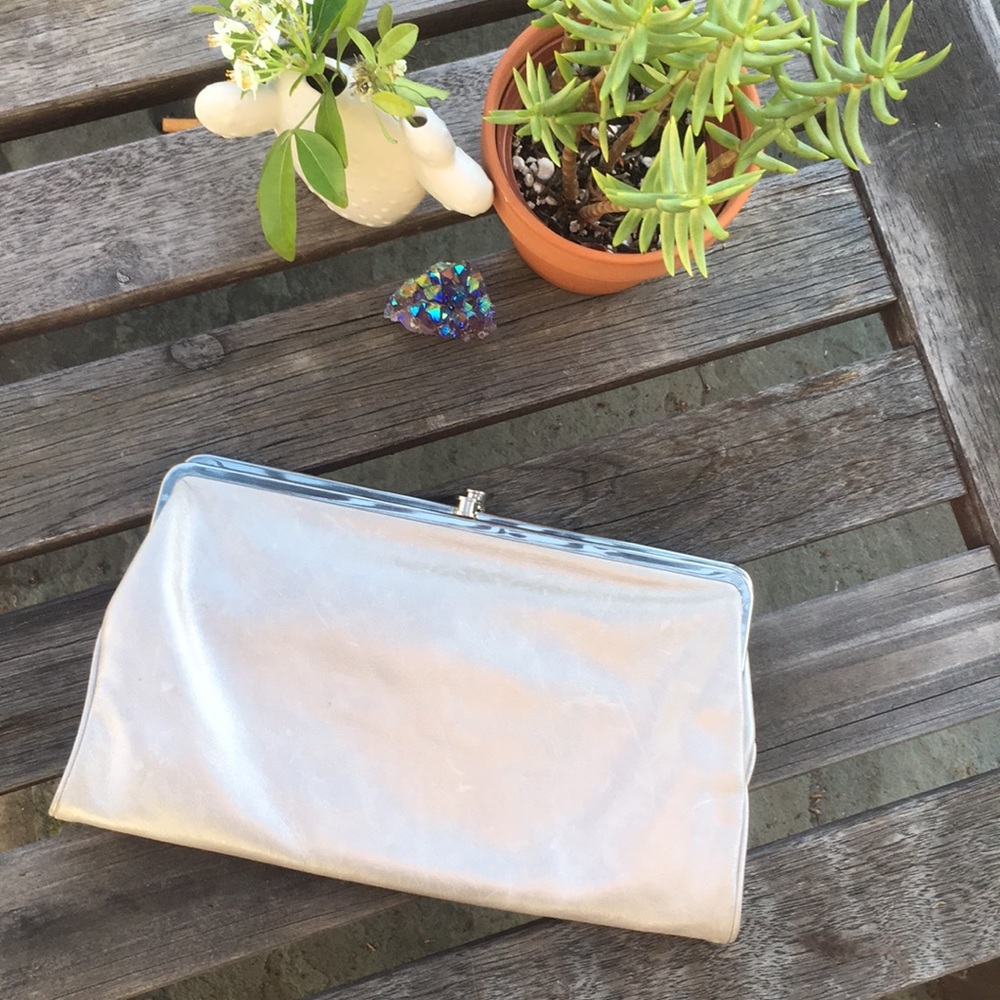 Hobo Silver Wallet/Clutch Like New